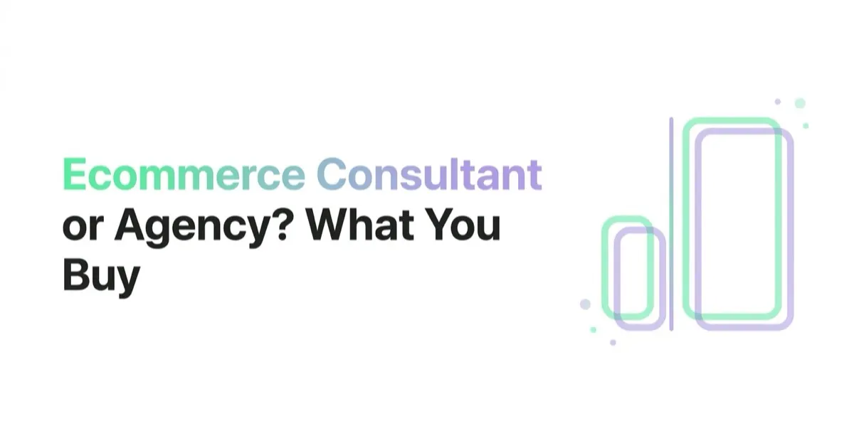 Ecommerce Consultant or Agency? What You Are Actually Buying