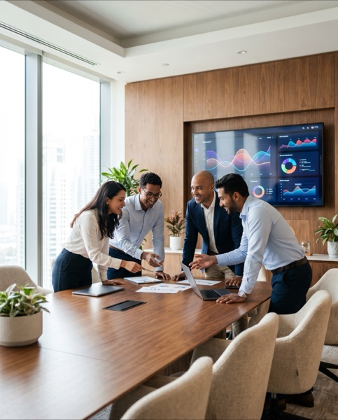 B2B services ad creative — variant 1